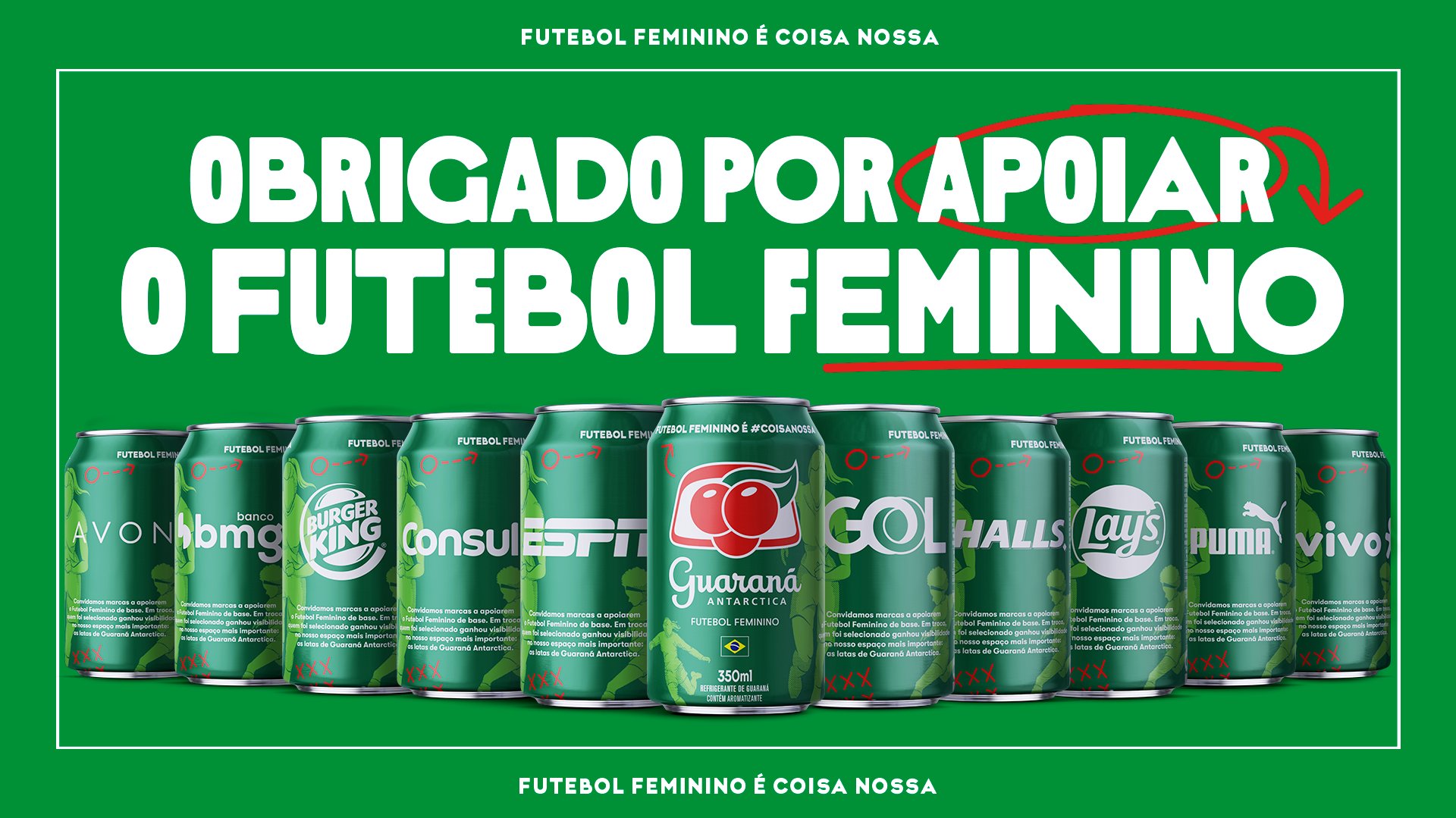 ApoieOFutFeminino: Conheça as marcas participantes da campanha do