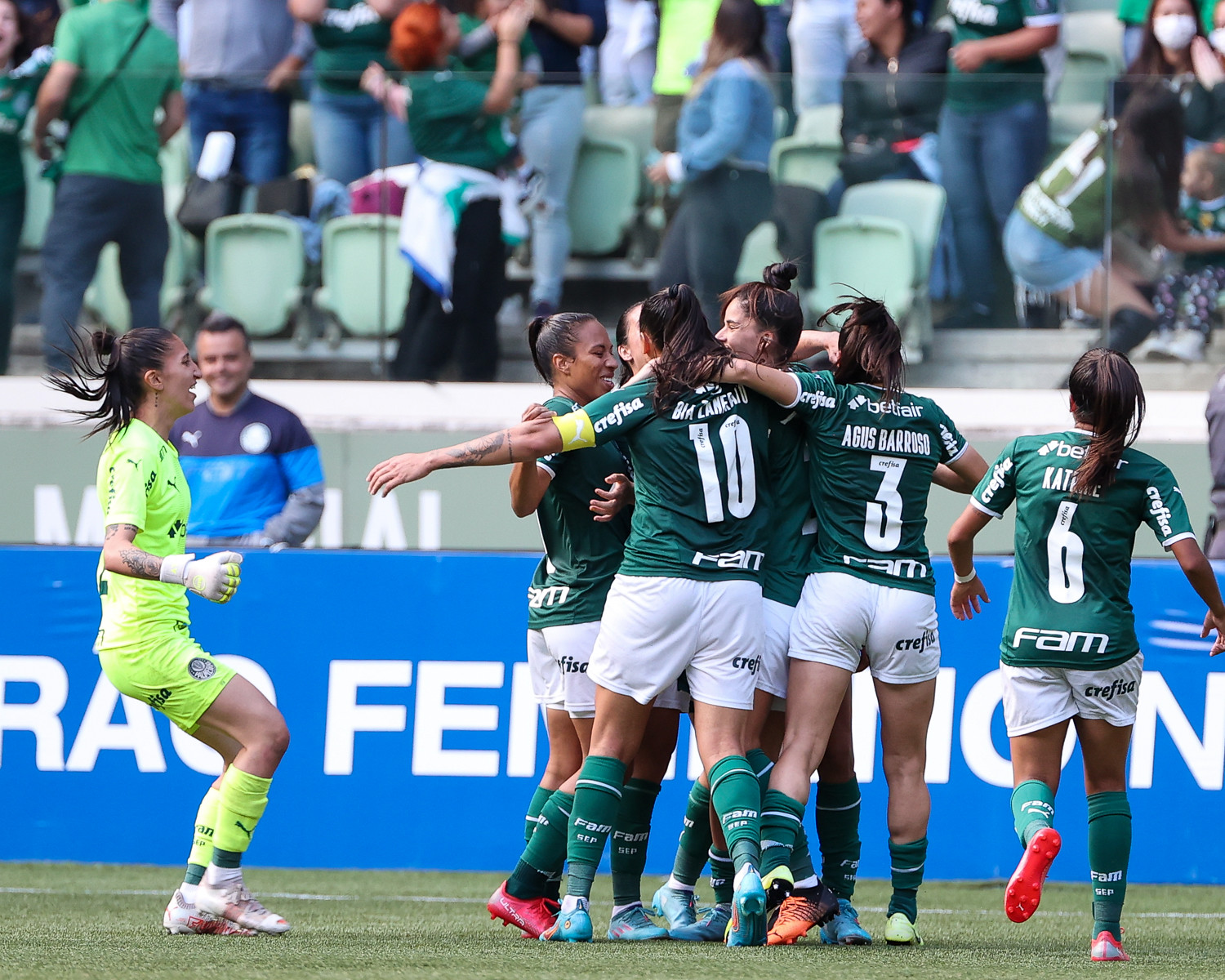 Palmeiras vence Santos e é campeão do Paulista feminino em final com  recorde de público no Allianz